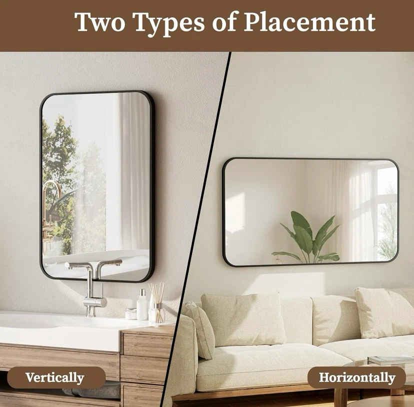 BEAUTYPEAK Wall Mirror 20" x 28" Rectangular - photo 4