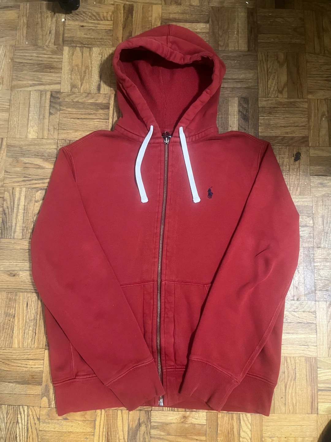 Polo by Ralph Lauren Red Zip-Up Hoodie
