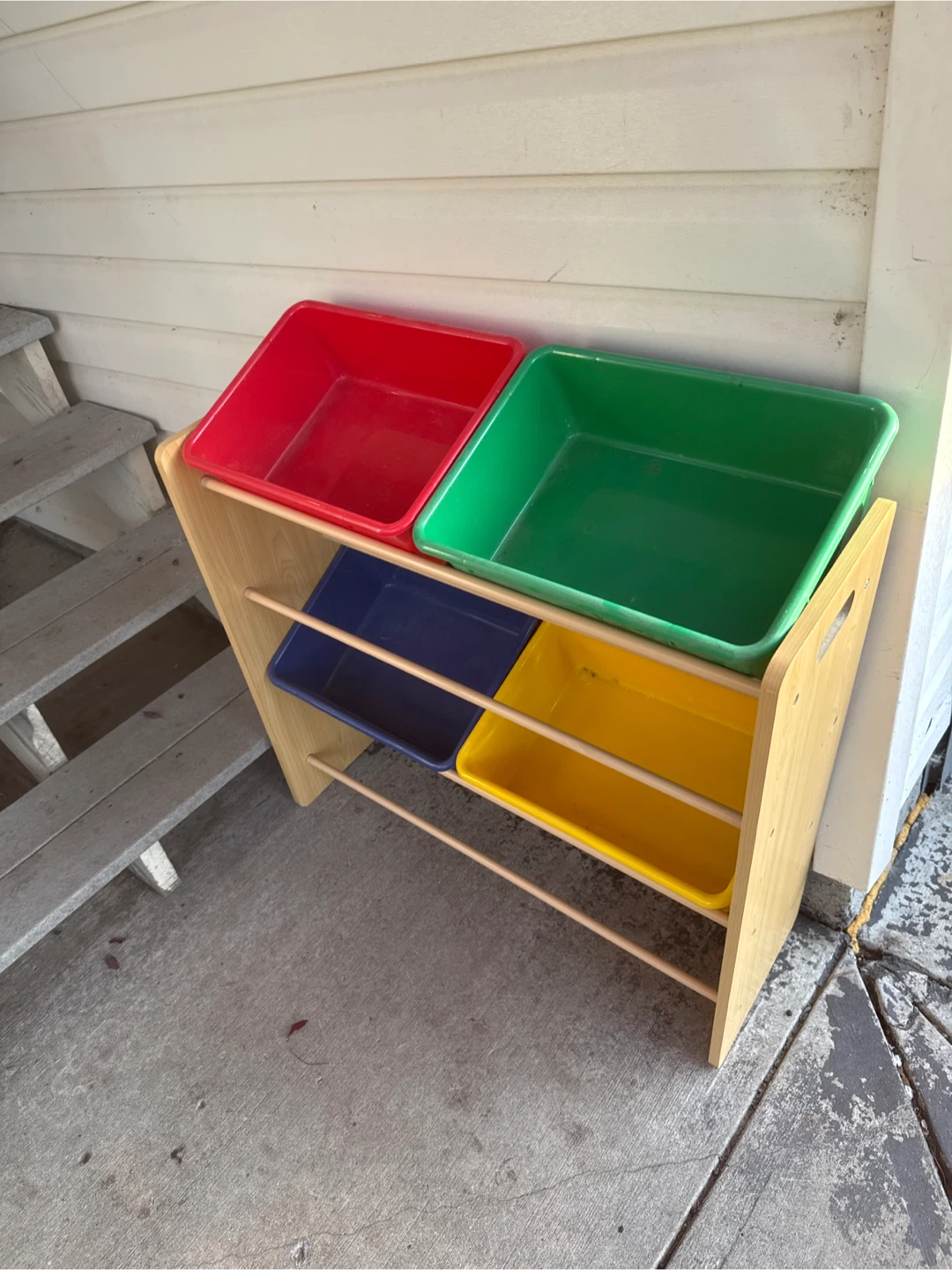 Kids Wooden Toy Storage Organizer - photo 3