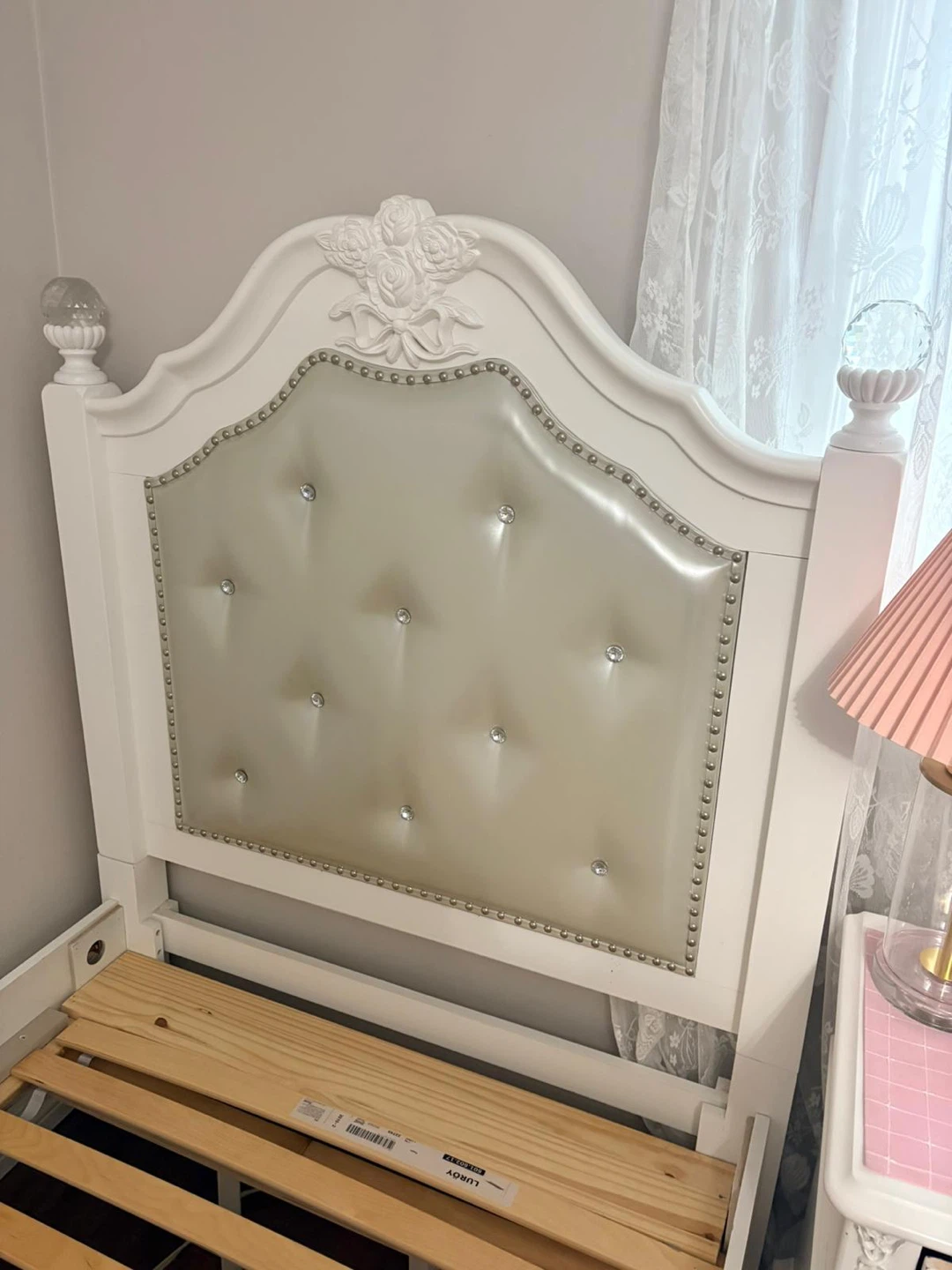 White 3-Piece Twin Bed Frame Set - photo 2