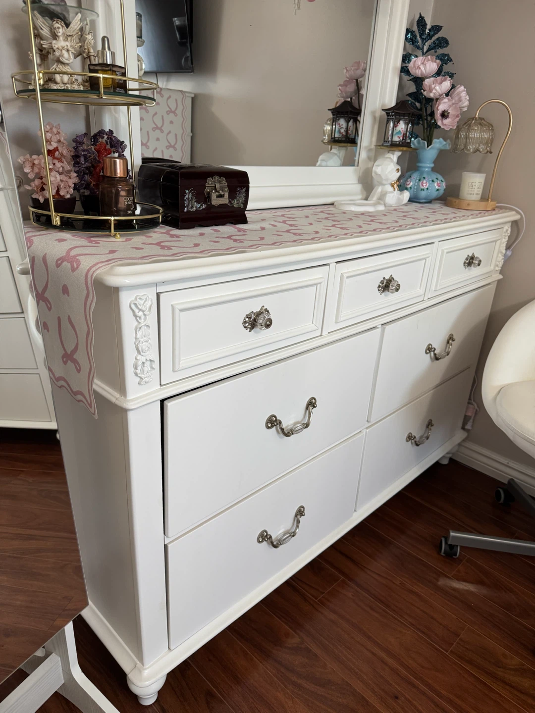White 3-Piece Twin Bed Frame Set - photo 4