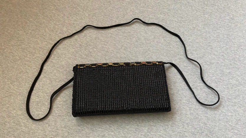 Beaded Multi-Colour Geometric Clutch Evening Bag - photo 2