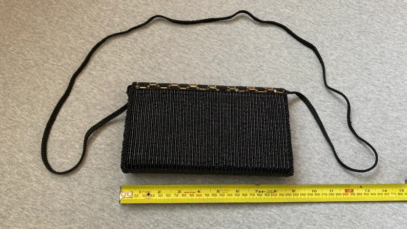 Beaded Multi-Colour Geometric Clutch Evening Bag - photo 4