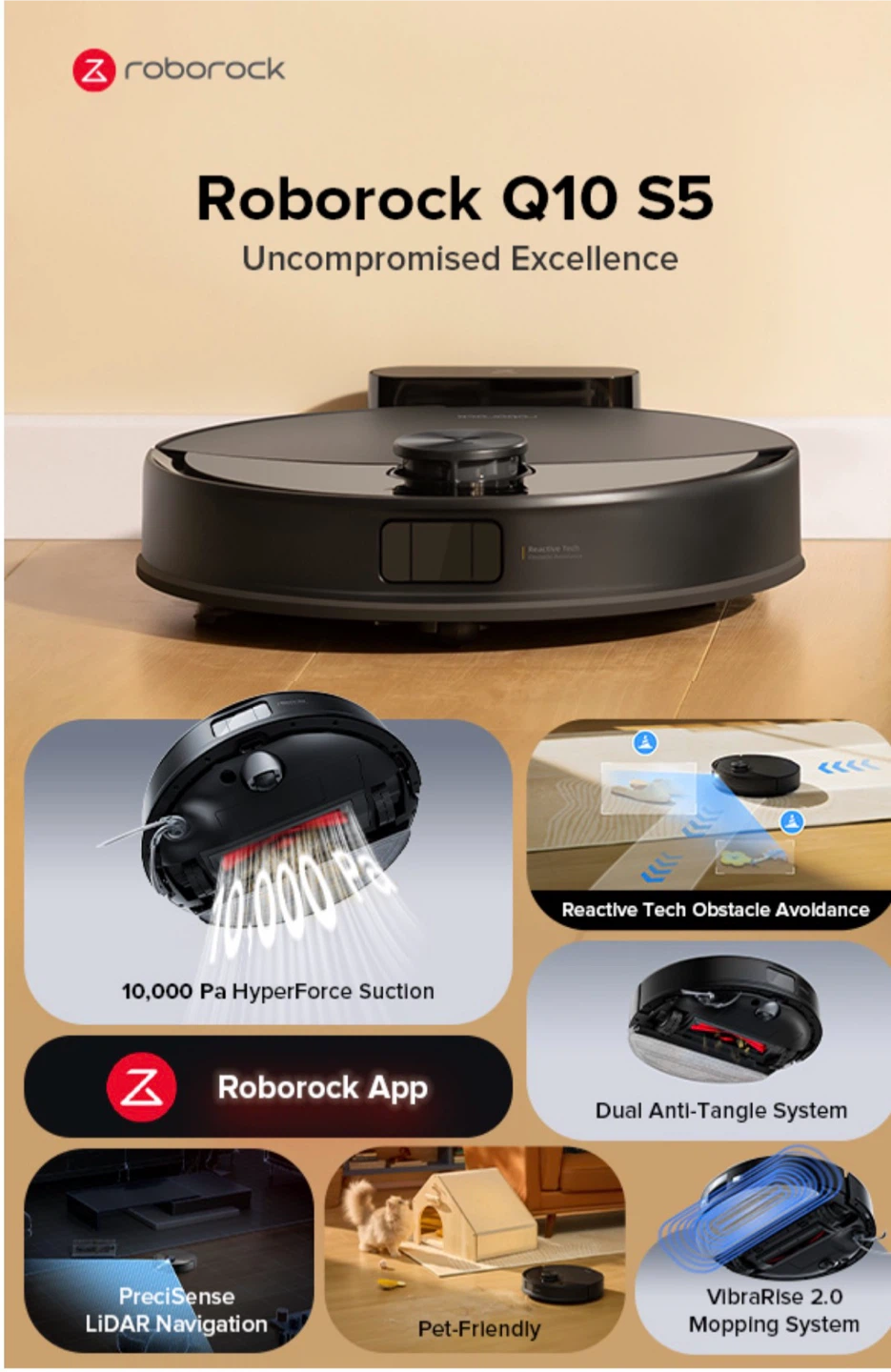 BRAND NEW, UNOPENED – Roborock Q10 S5 Robot Vacuum & Mop - photo 4