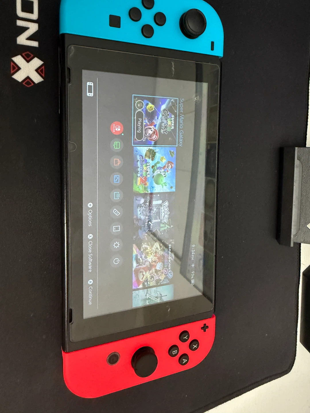 Nintendo Switch Console with Neon Controllers