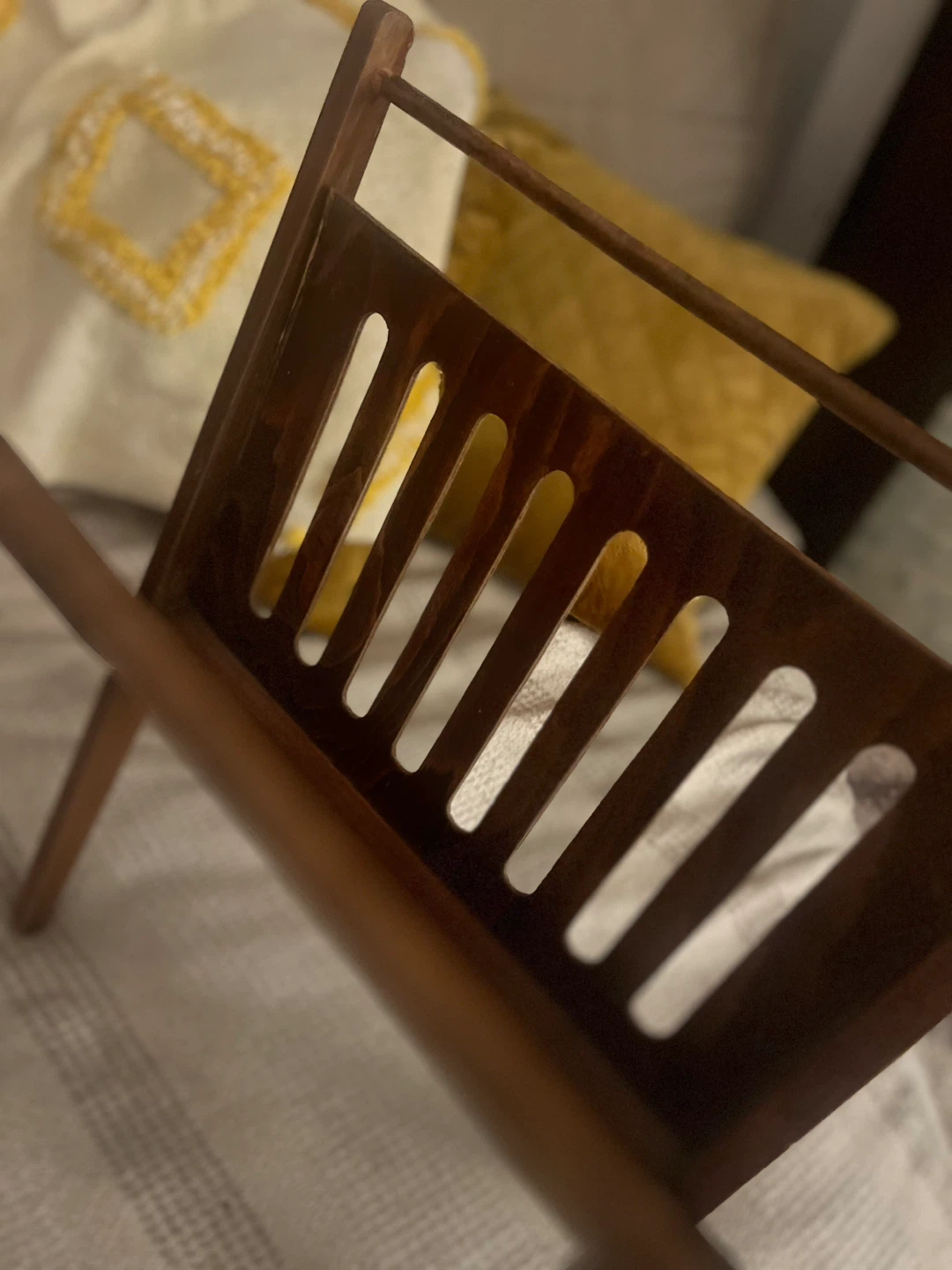 Cees Braakman Vintage Folding Wooden Magazine Rack - photo 3