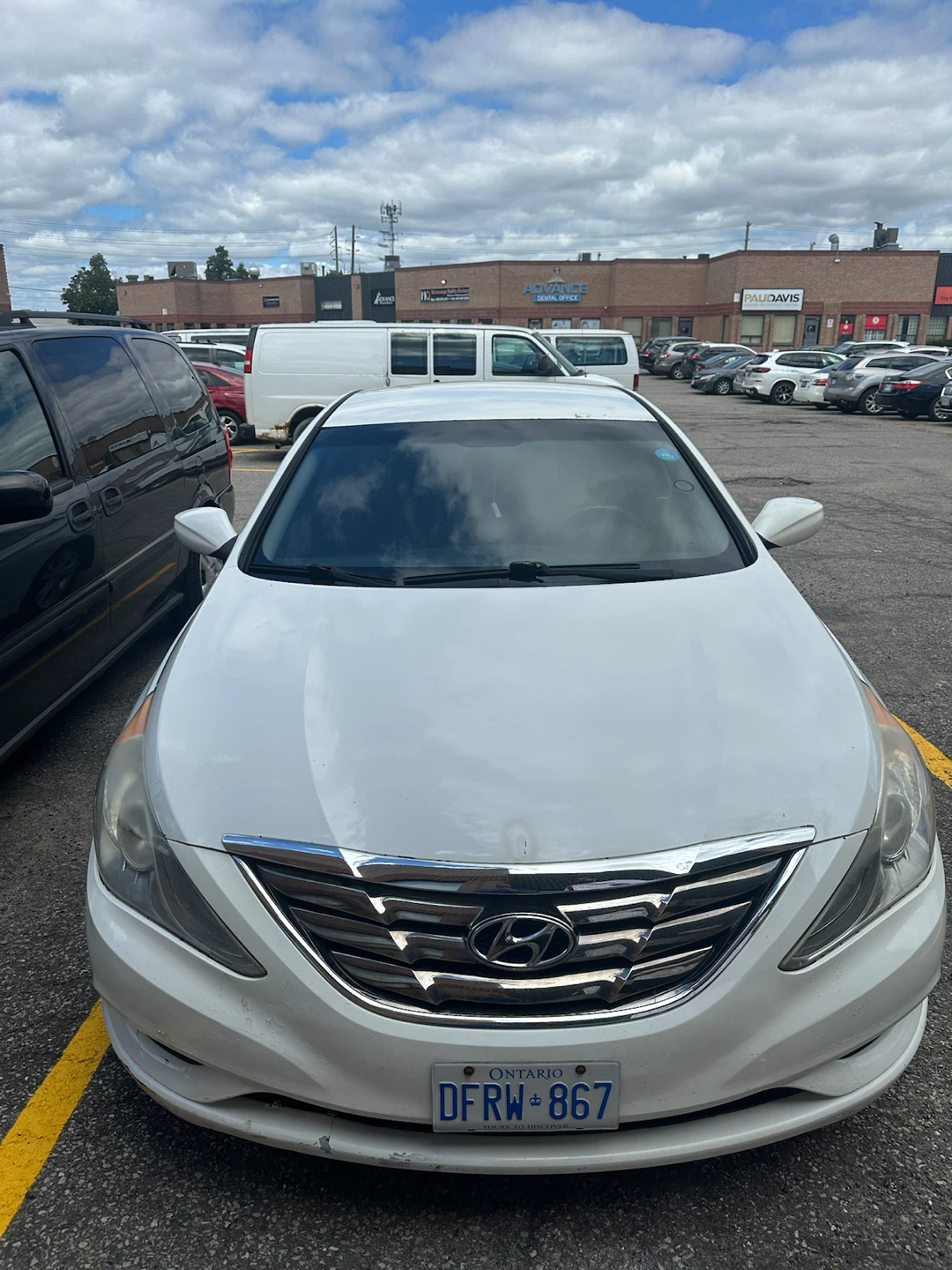 White Hyundai Sonata Sedan