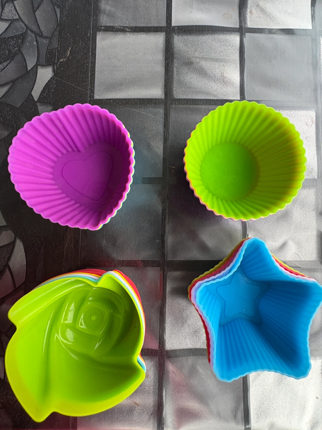 Set of 4 Silicone Baking Molds