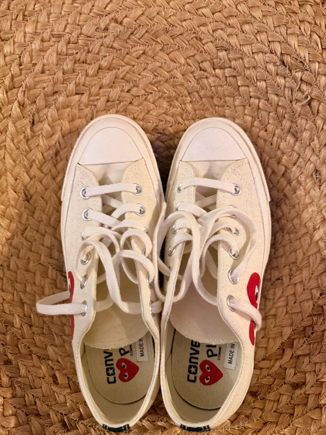 Comme des Garçons PLAY x Converse Low Top Cream - photo 4