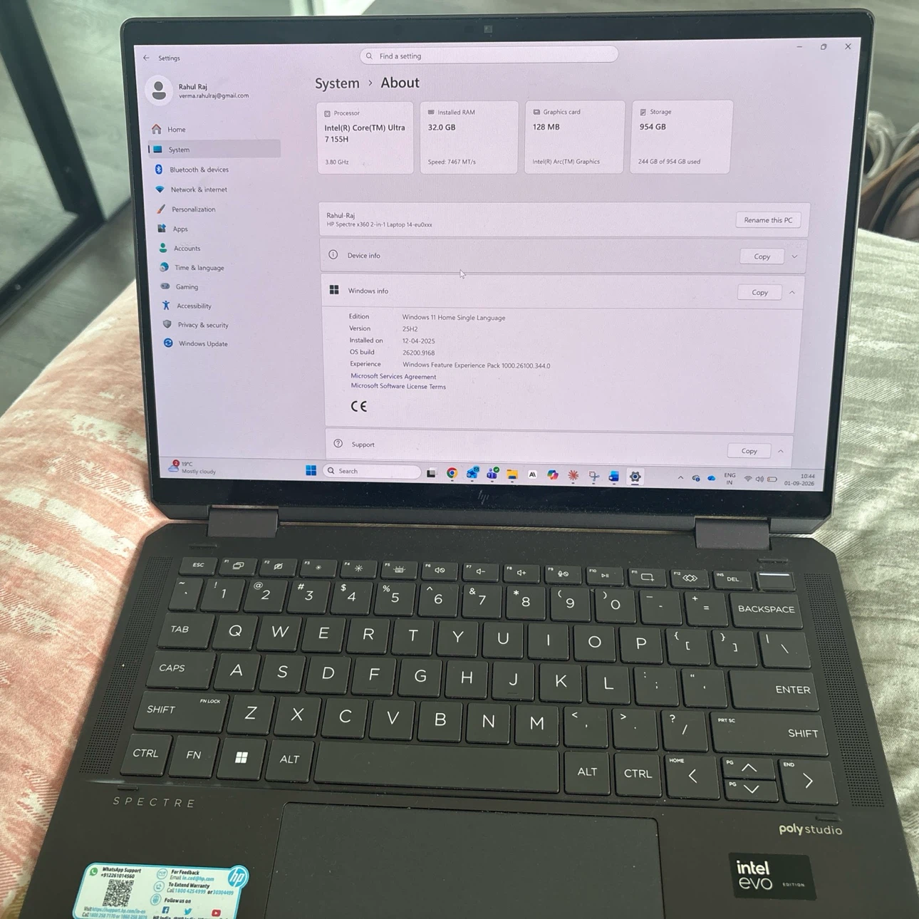 HP spectre X360 | 32 GB RAM | 1 TB storage | Intel Evo - photo 5
