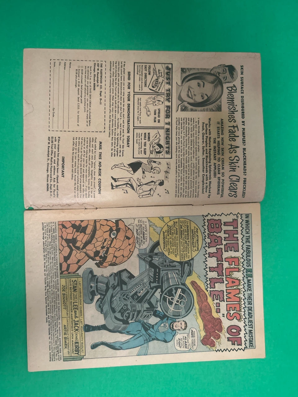 Vintage Marvel Fantastic Four Issue 73 Comic Book - photo 3