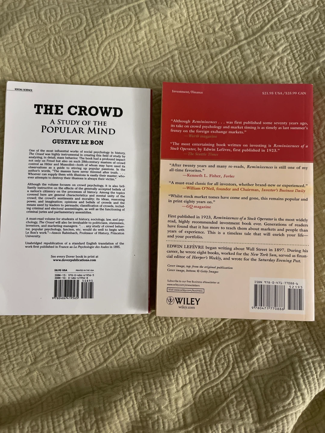 Trading Psychology Classic Books: The Crowd and Reminiscences - photo 3