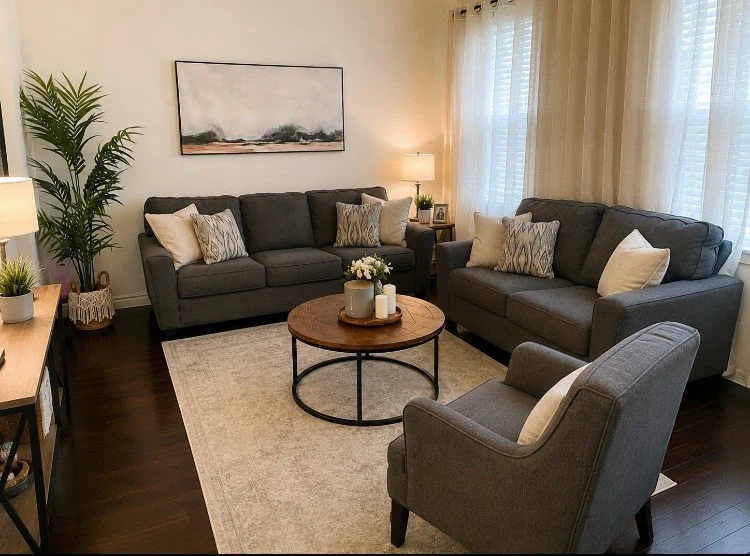 Grey Sofa Set from Ashley - photo 3