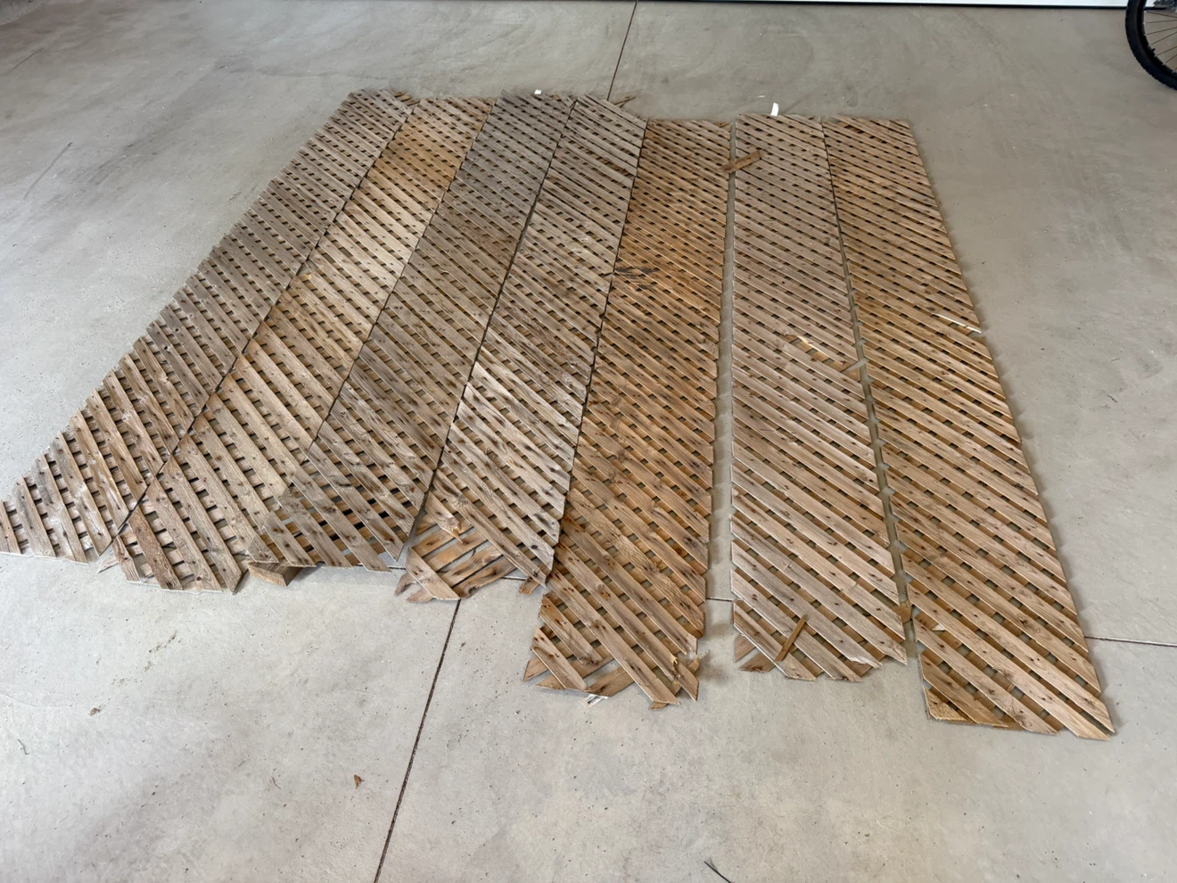Wooden lattice panels - photo 3