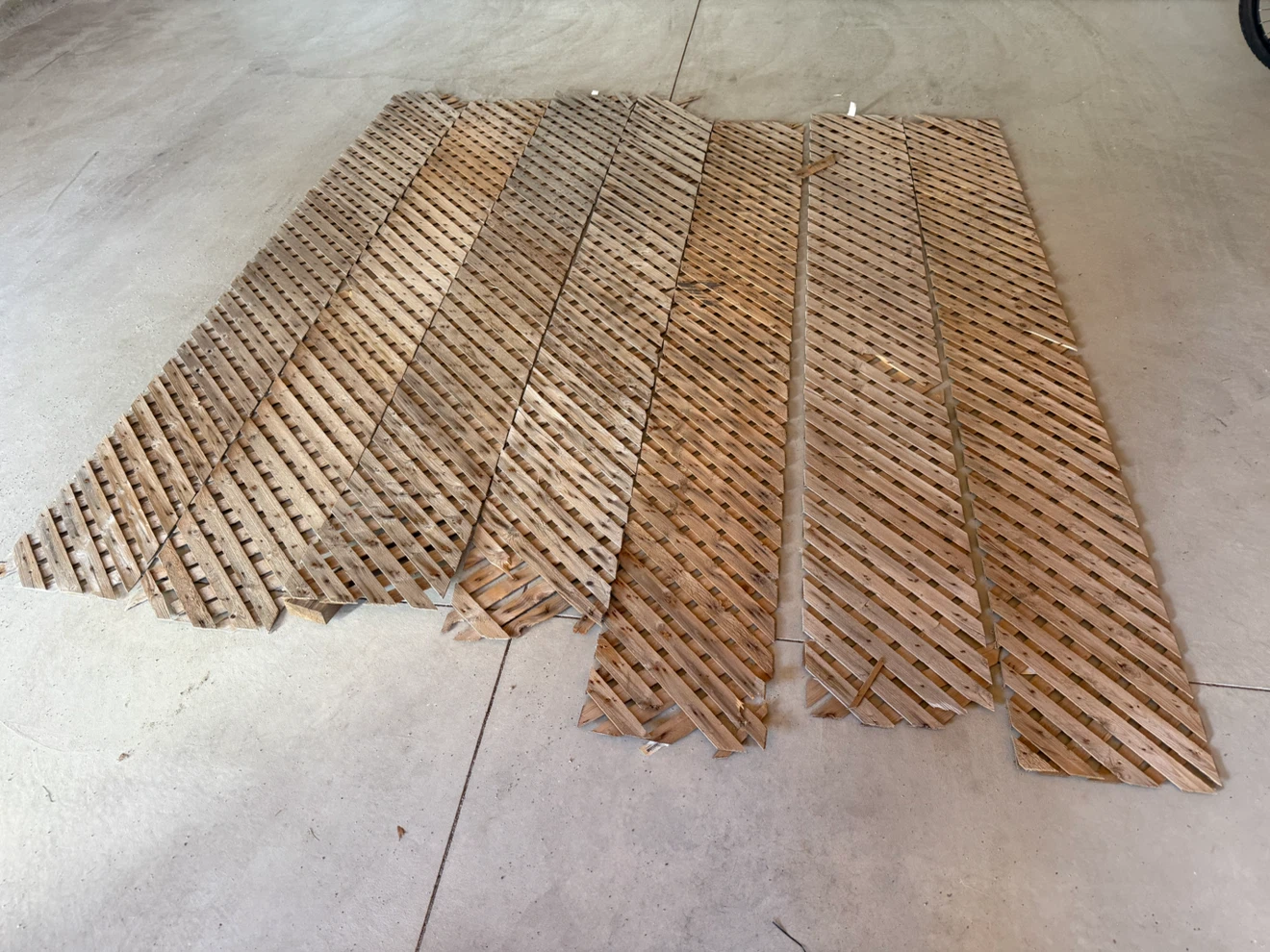 Wooden lattice panels - photo 4