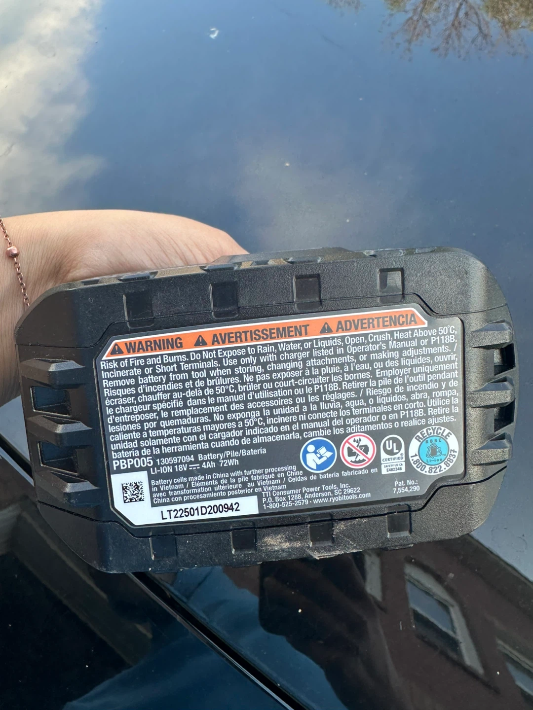 Ryobi ONE+ 18V Lithium 4.0Ah Battery - photo 3