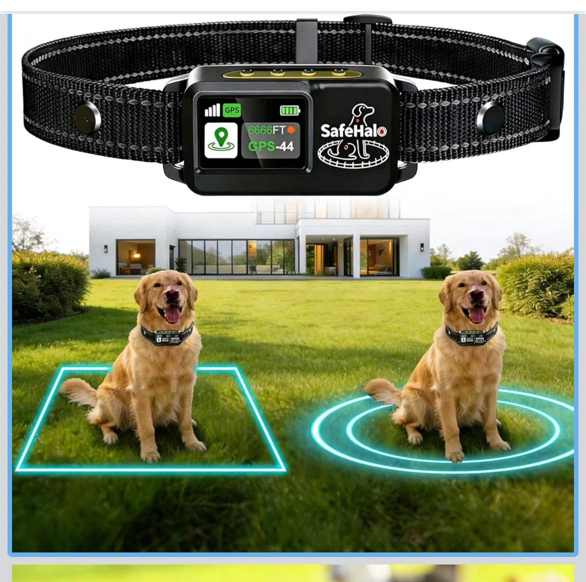 SafeHalo GPS Dog Fence Collar
