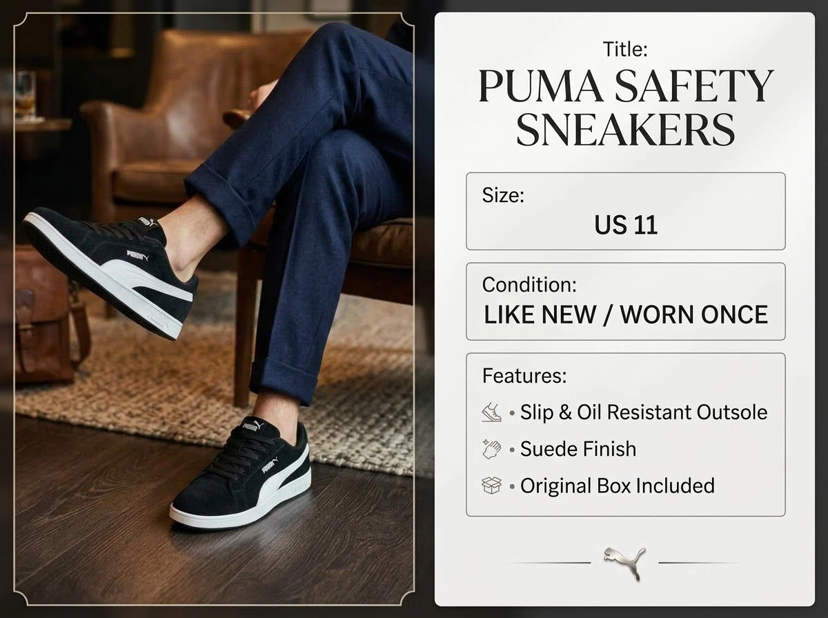 Puma Safety Sneakers US 11