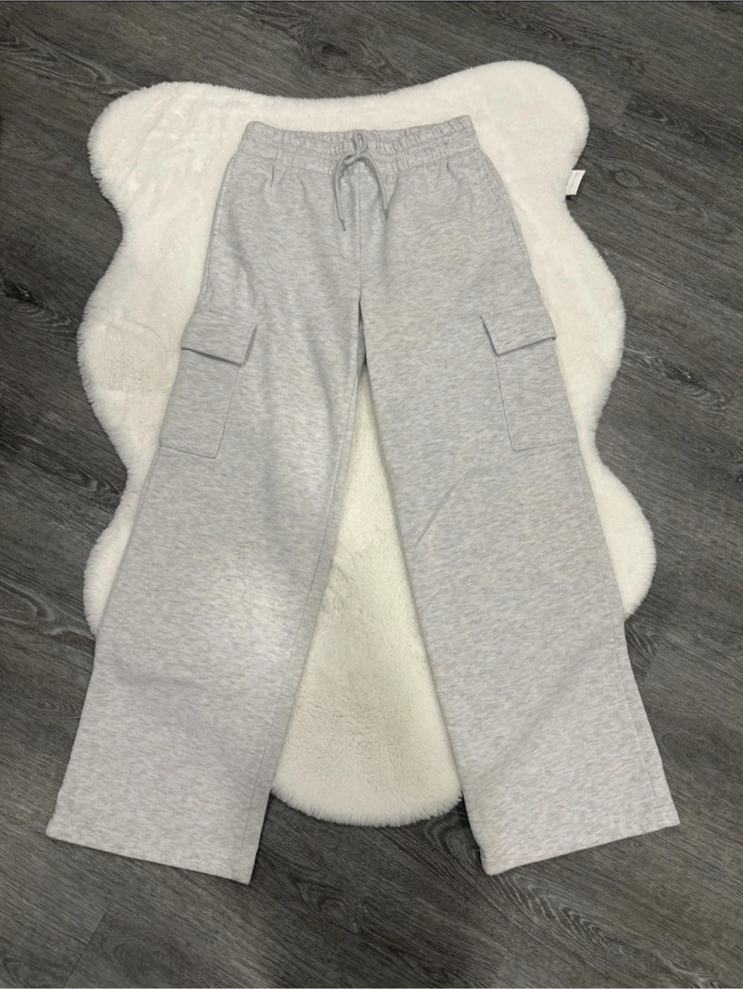 Grey Cargo Sweatpants
