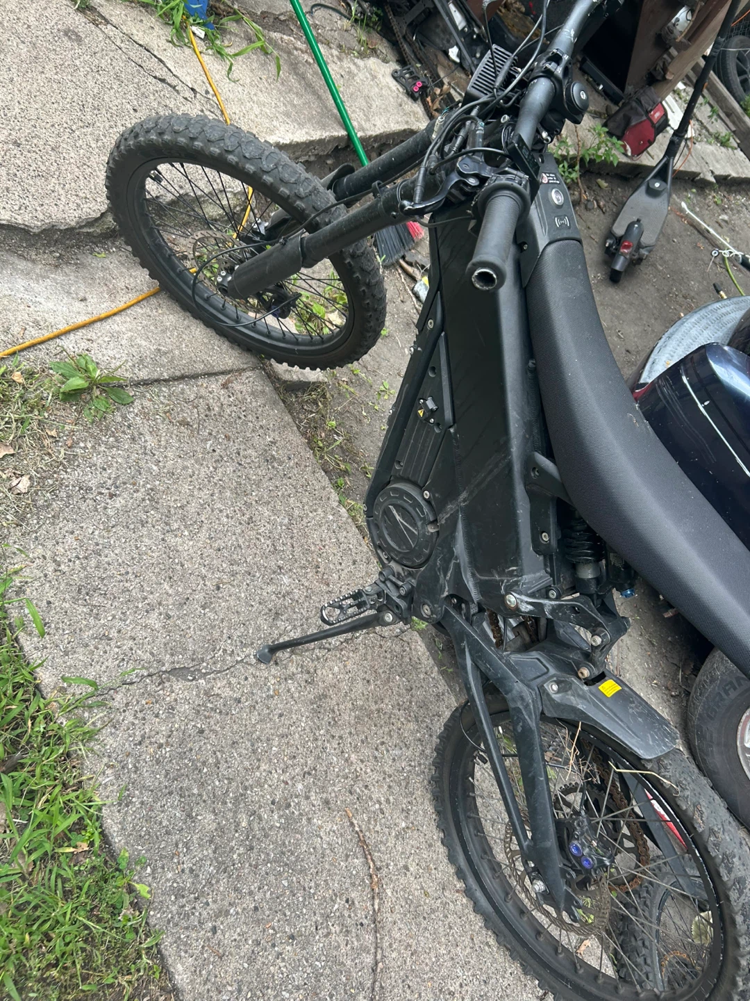 Black Electric Dirt Bike
