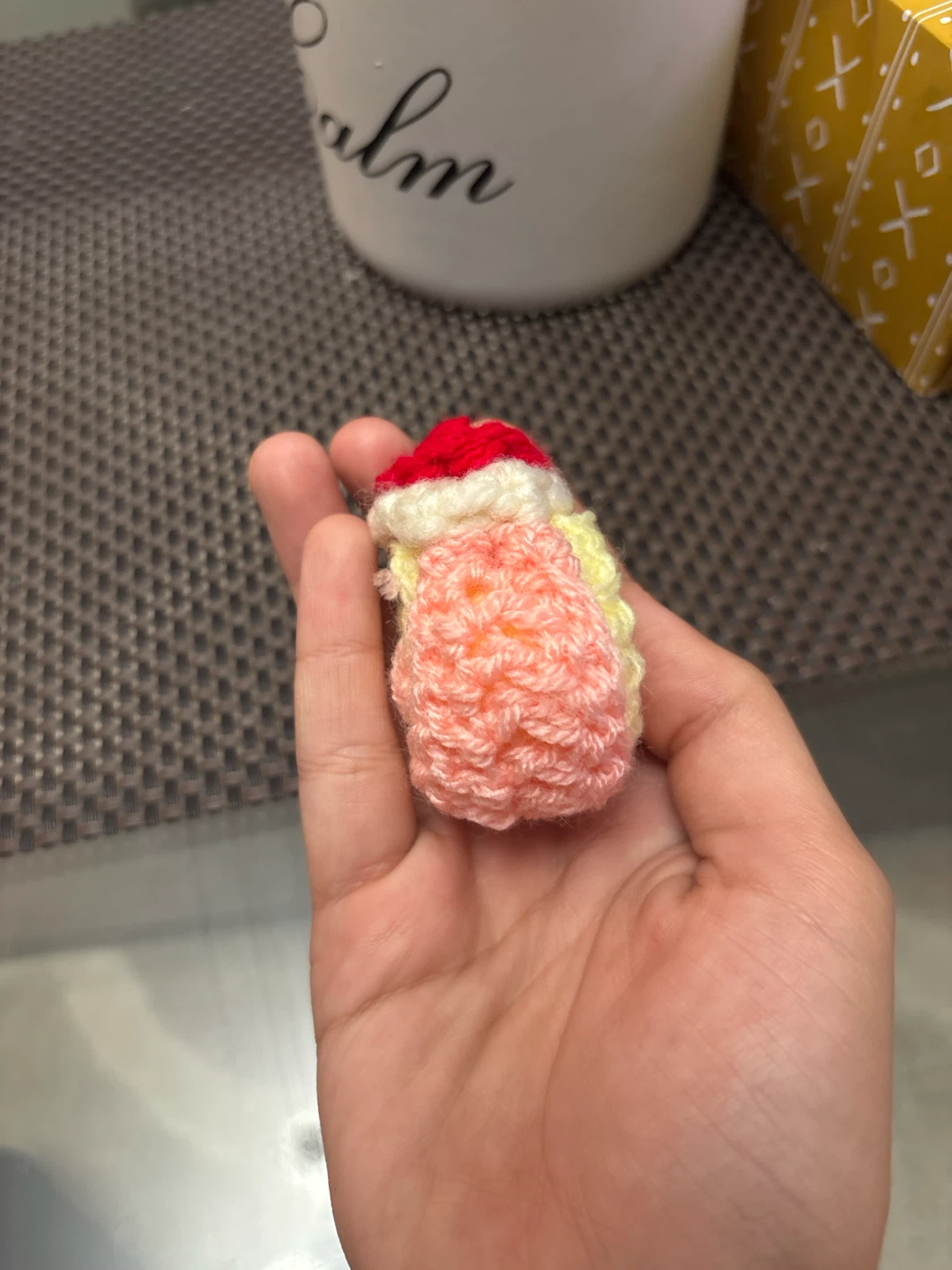 Handmade crochet cinnamon roll ornament - photo 3