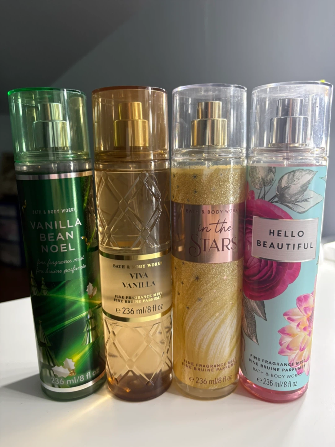 4 Bath & Body Works Fine Fragrance Mists