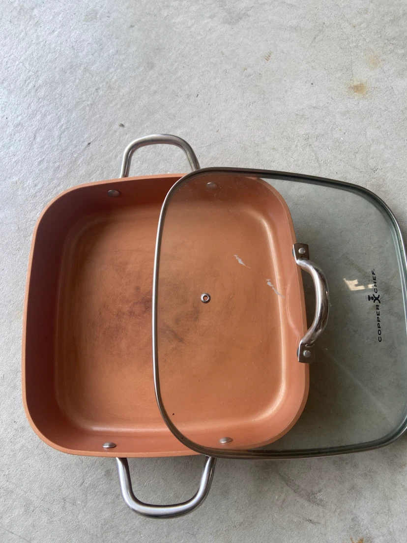 Copper Chef Square Pan with Lid