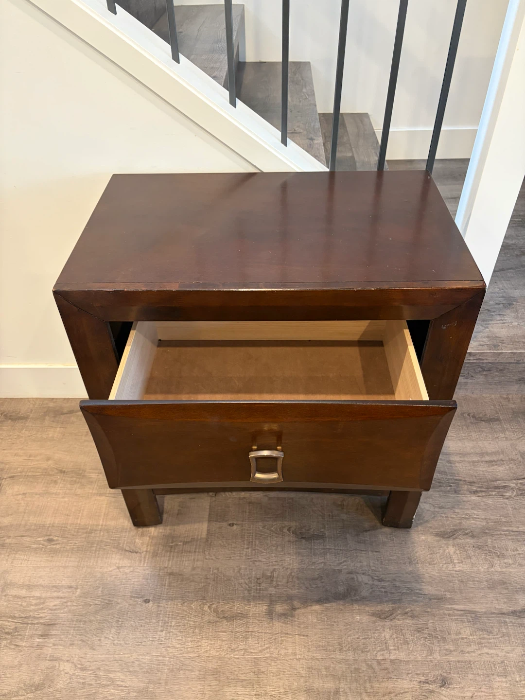 wooden nightstand in good condition - photo 2