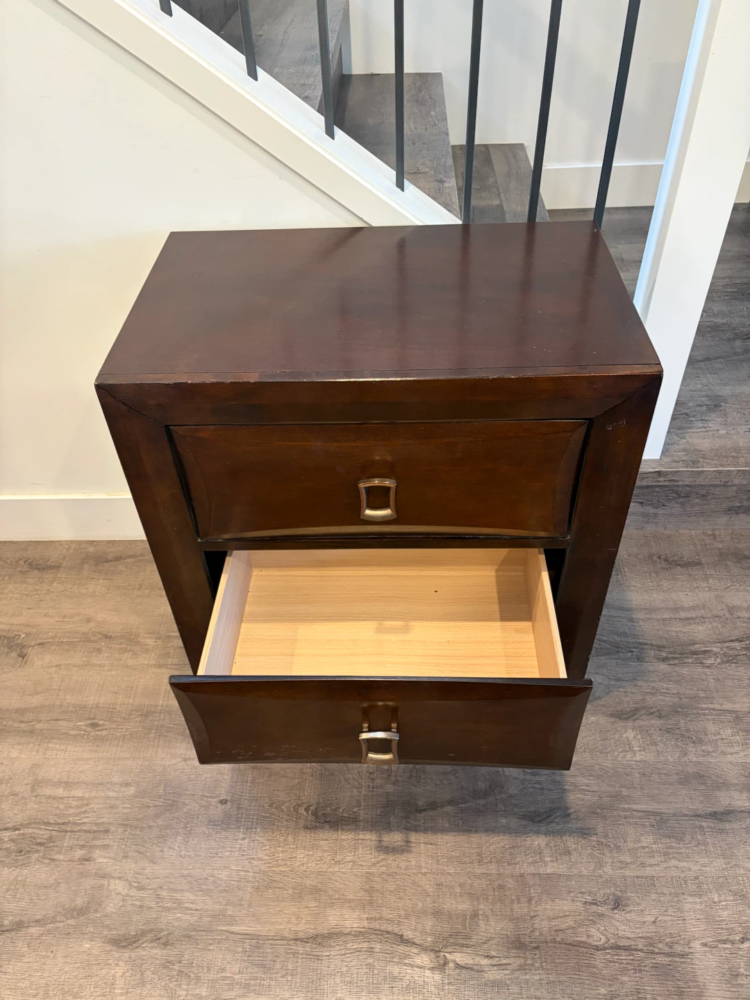wooden nightstand in good condition - photo 3