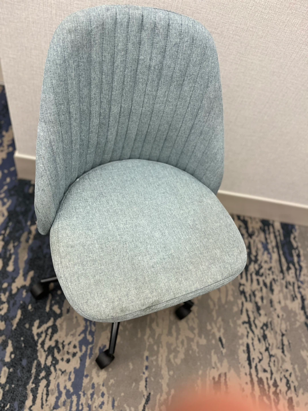 Light Blue Rolling Office Chair - photo 5