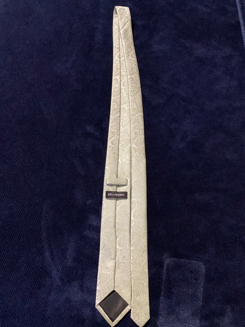 Bellissimo Paisley Tie • Light Green/Silver *** - photo 4