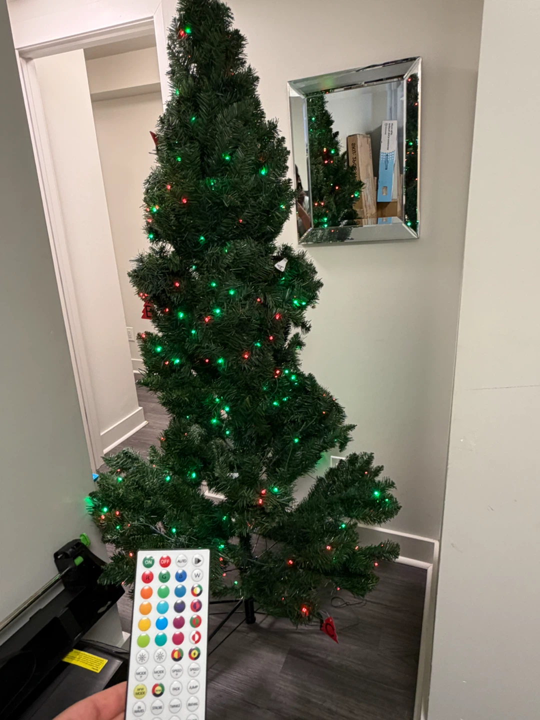 Artificial Christmas Tree with Multi-Colour LED Lights