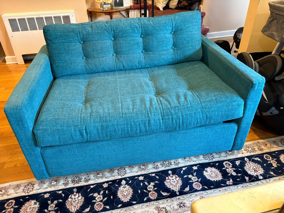 Joybird Eliot Twin Sleeper Sofa / Loveseat - Teal