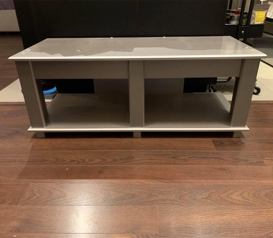Grey TV Media Console Stand