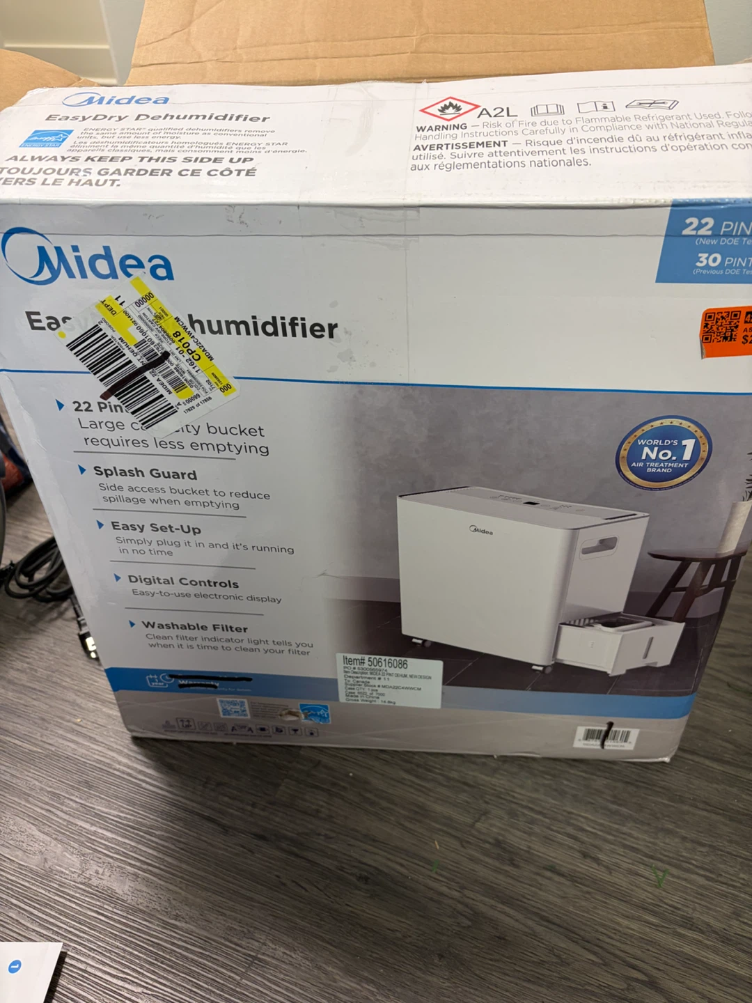 Midea EasyDry 22-Pint Dehumidifier - photo 2