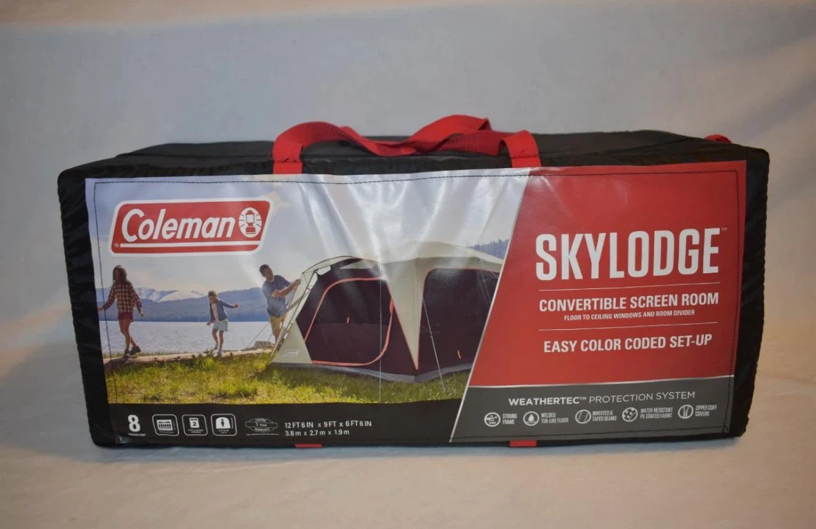 NEW Coleman Skylodge Convertible Screen Room 8-Person Tent