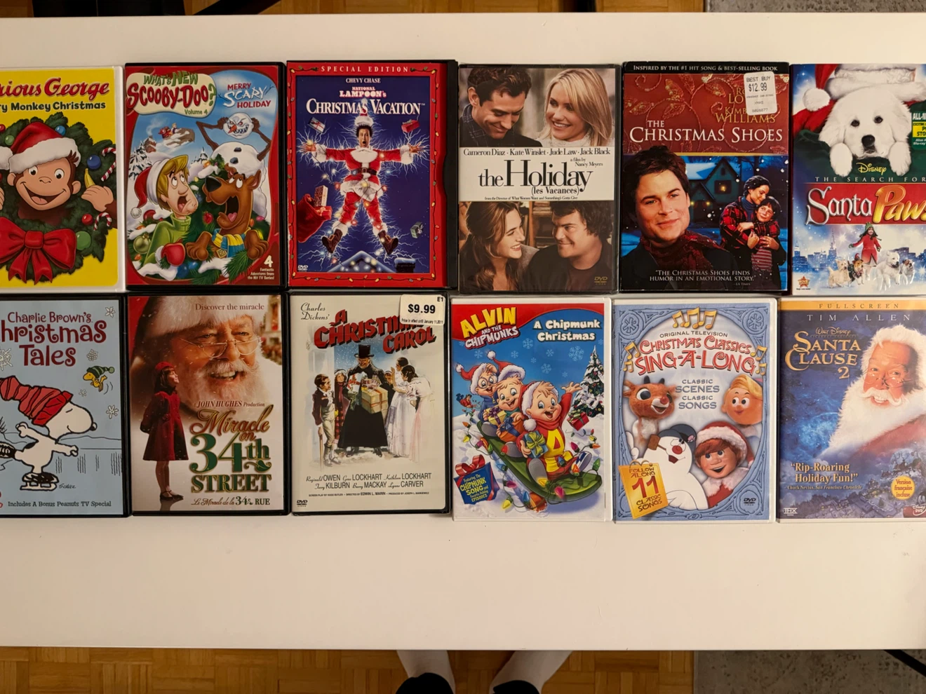 Set of 12 Christmas DVD Movies