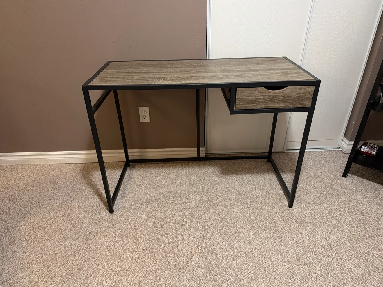 Wood Top Desk with Drawer