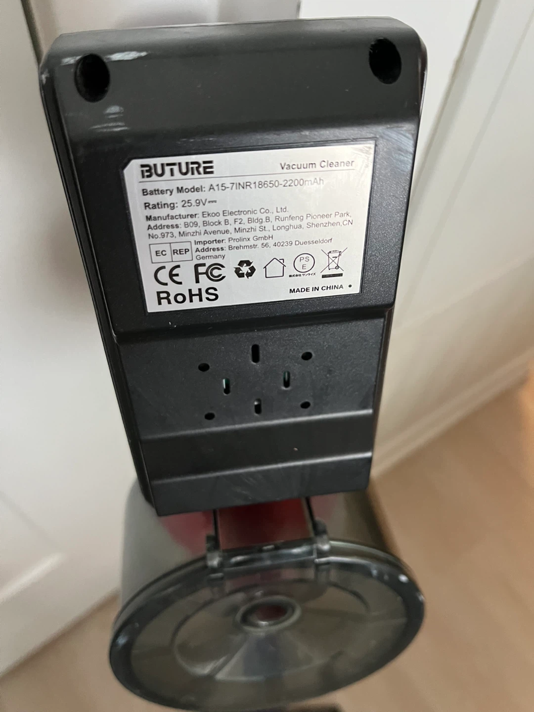 Buture JR400 Cordless Vacuum Cleaner - photo 3