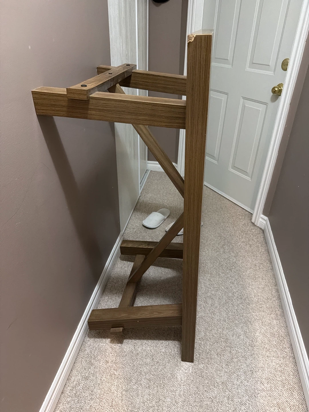 Wooden Console Table Base - photo 2