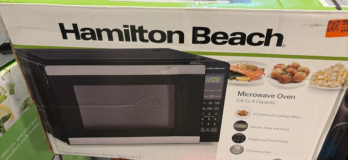 Hamilton Beach 0.9 Cu.Ft Microwave - photo 3