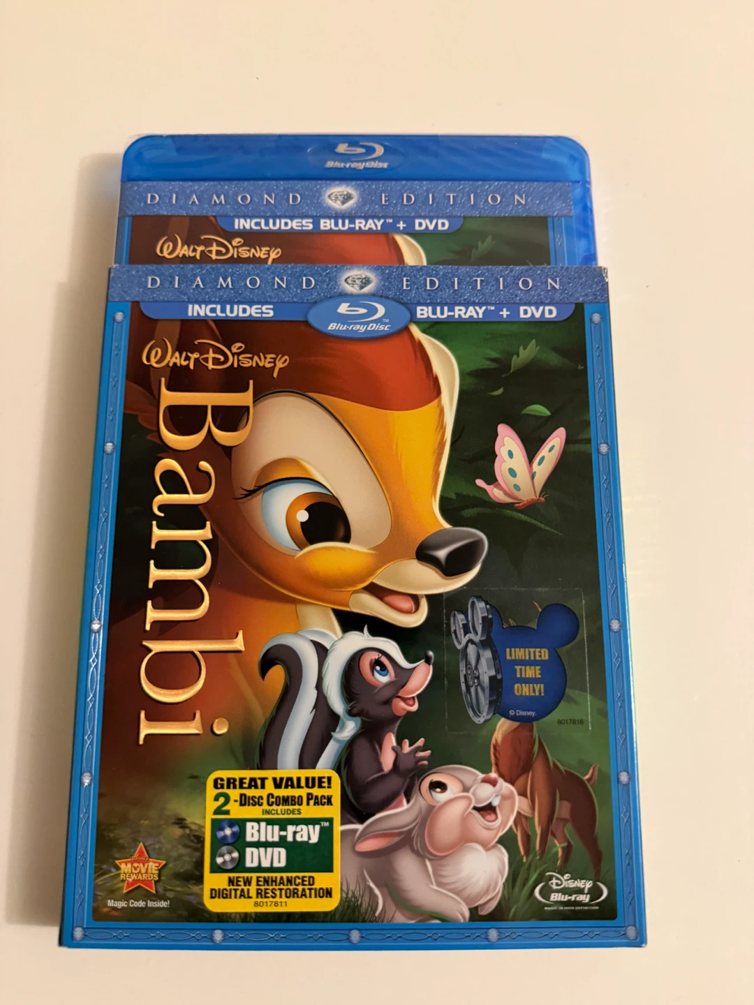 Walt Disney Bambi Diamond Edition Blu-ray and DVD