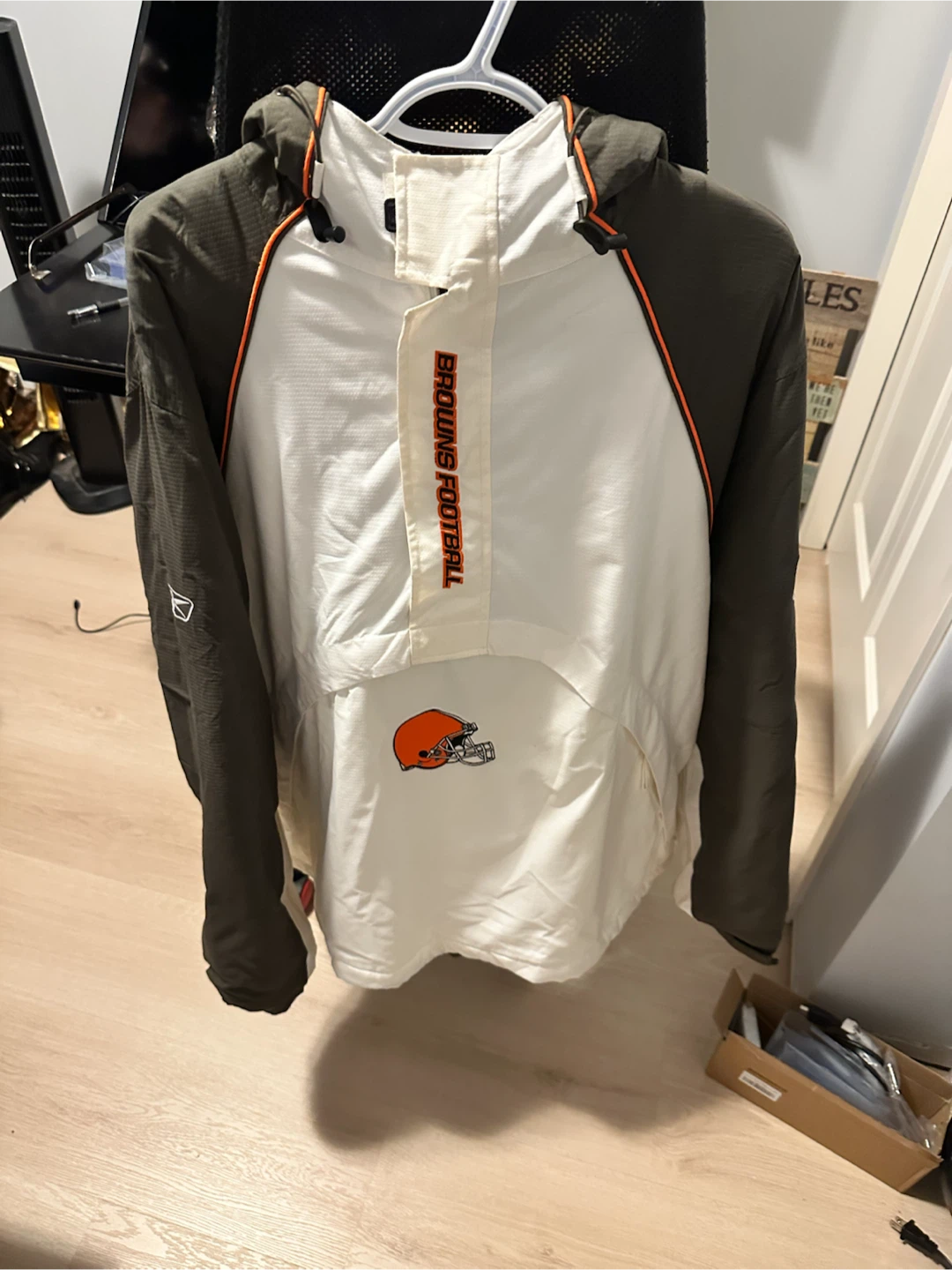 Reebok NFL Cleveland Browns Half-Zip Jacket