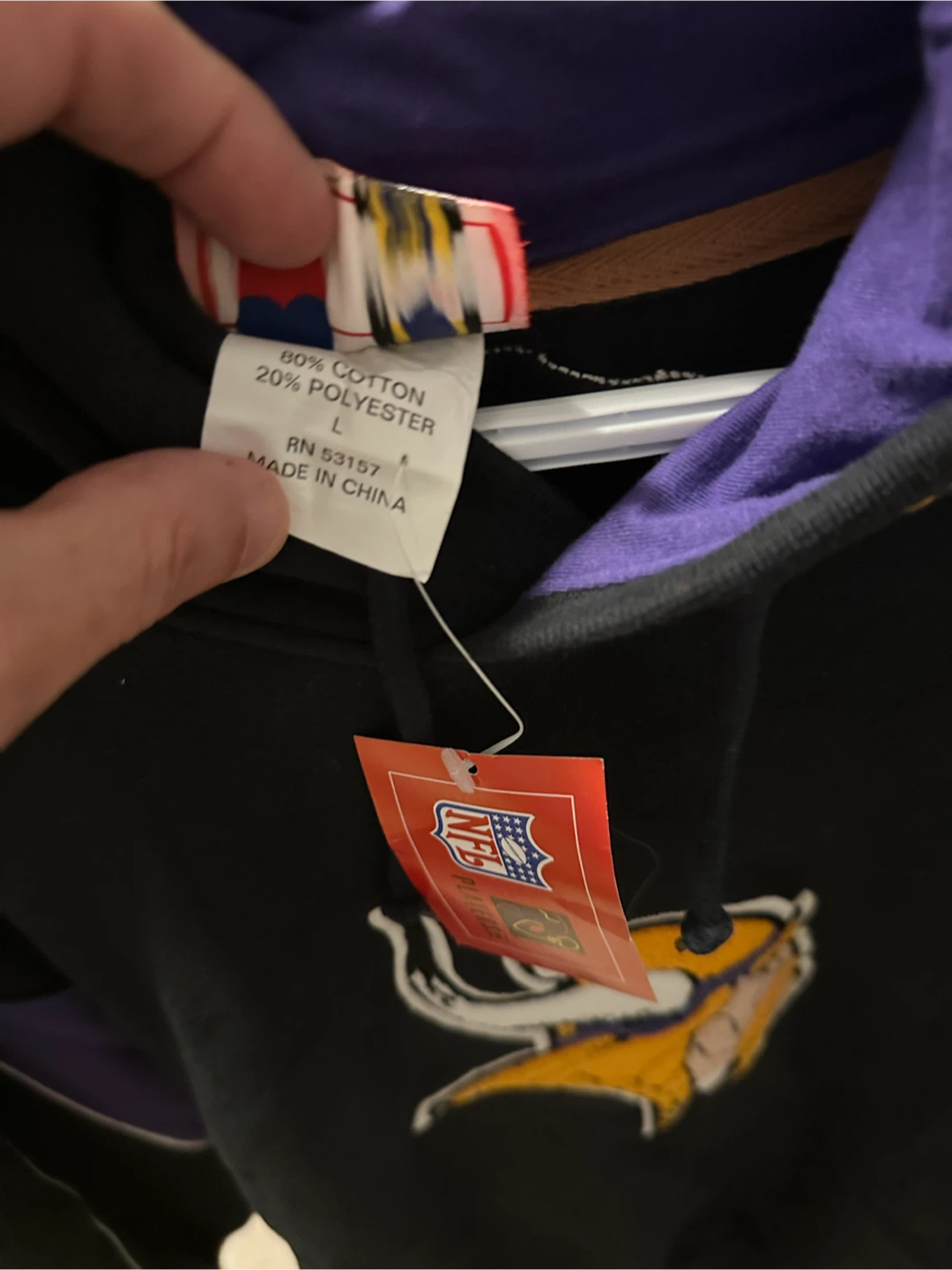 Minnesota Vikings Randy Moss Hoodie - photo 3