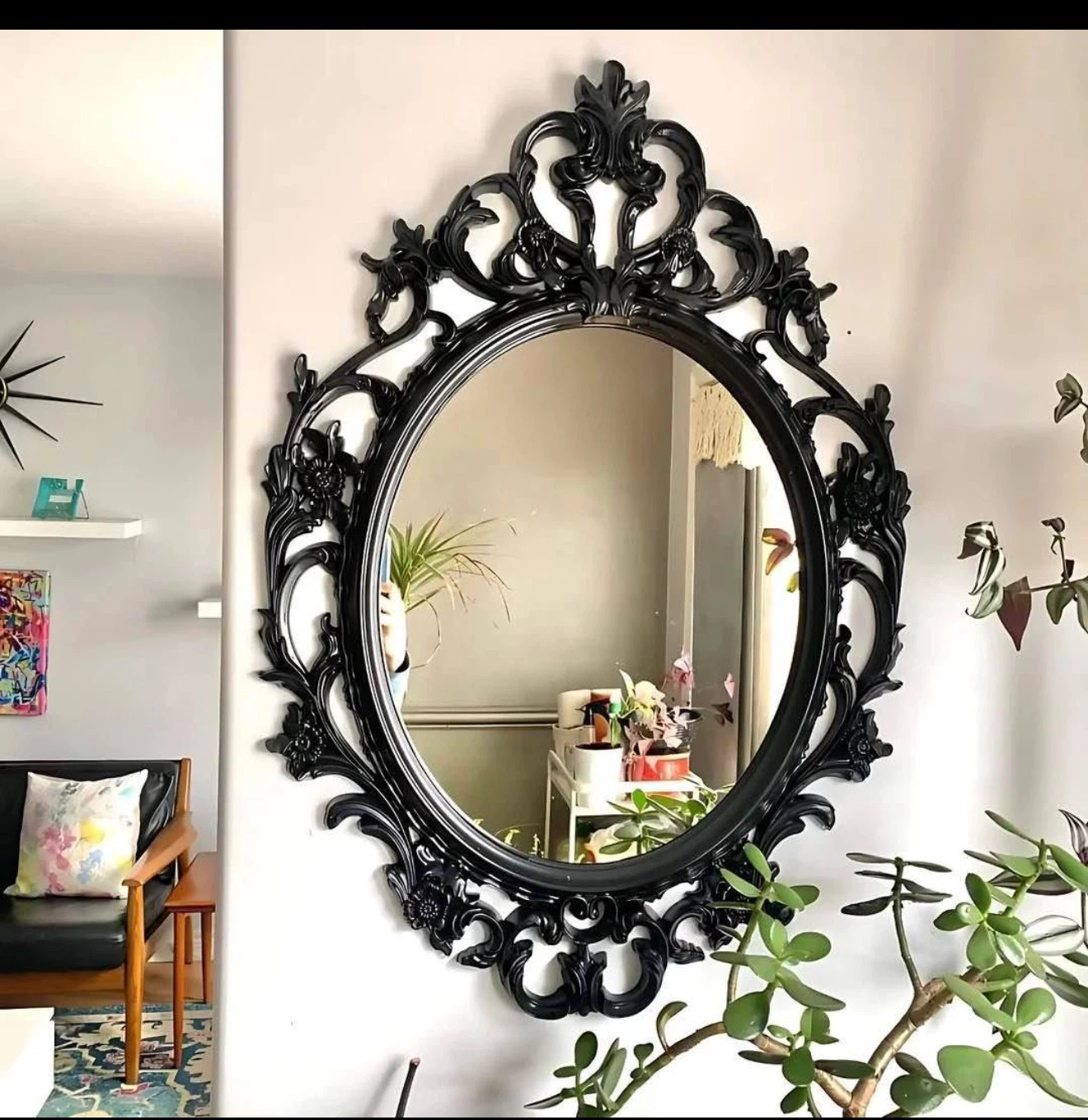 IKEA UNG DRILL Oval Mirror