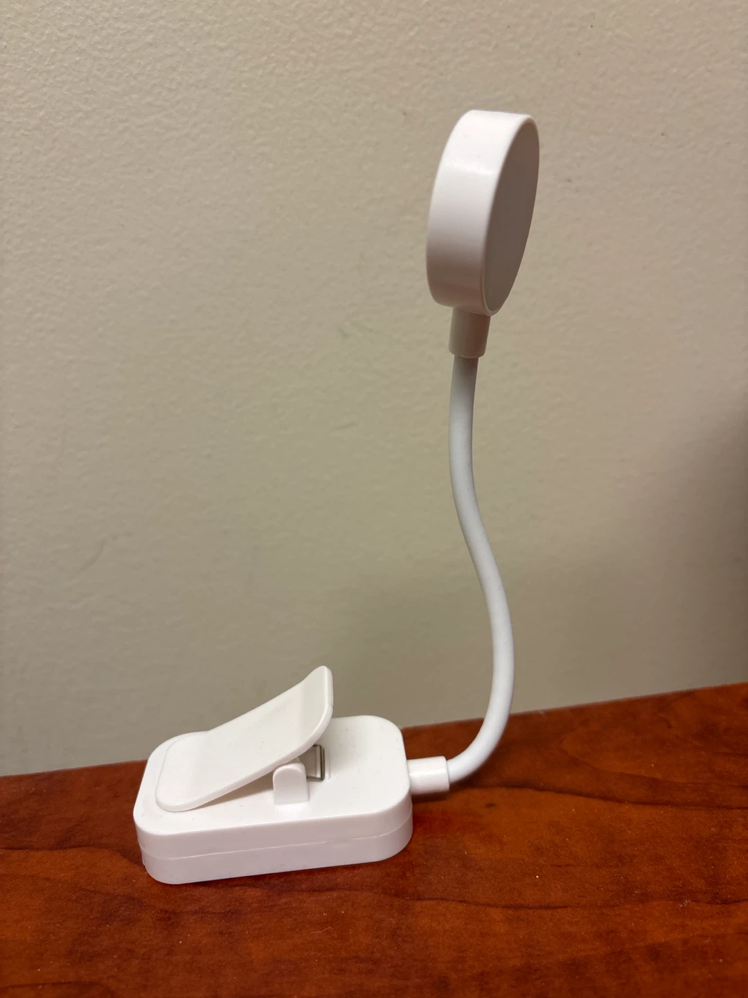 White Portable Clip-On LED Reading Light
