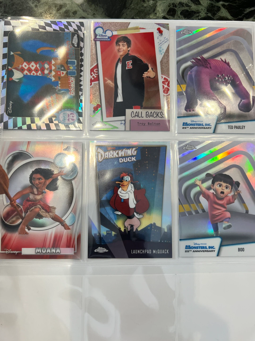 Topps Disney Neon Chrome Trading Card Collection 200 NM cards