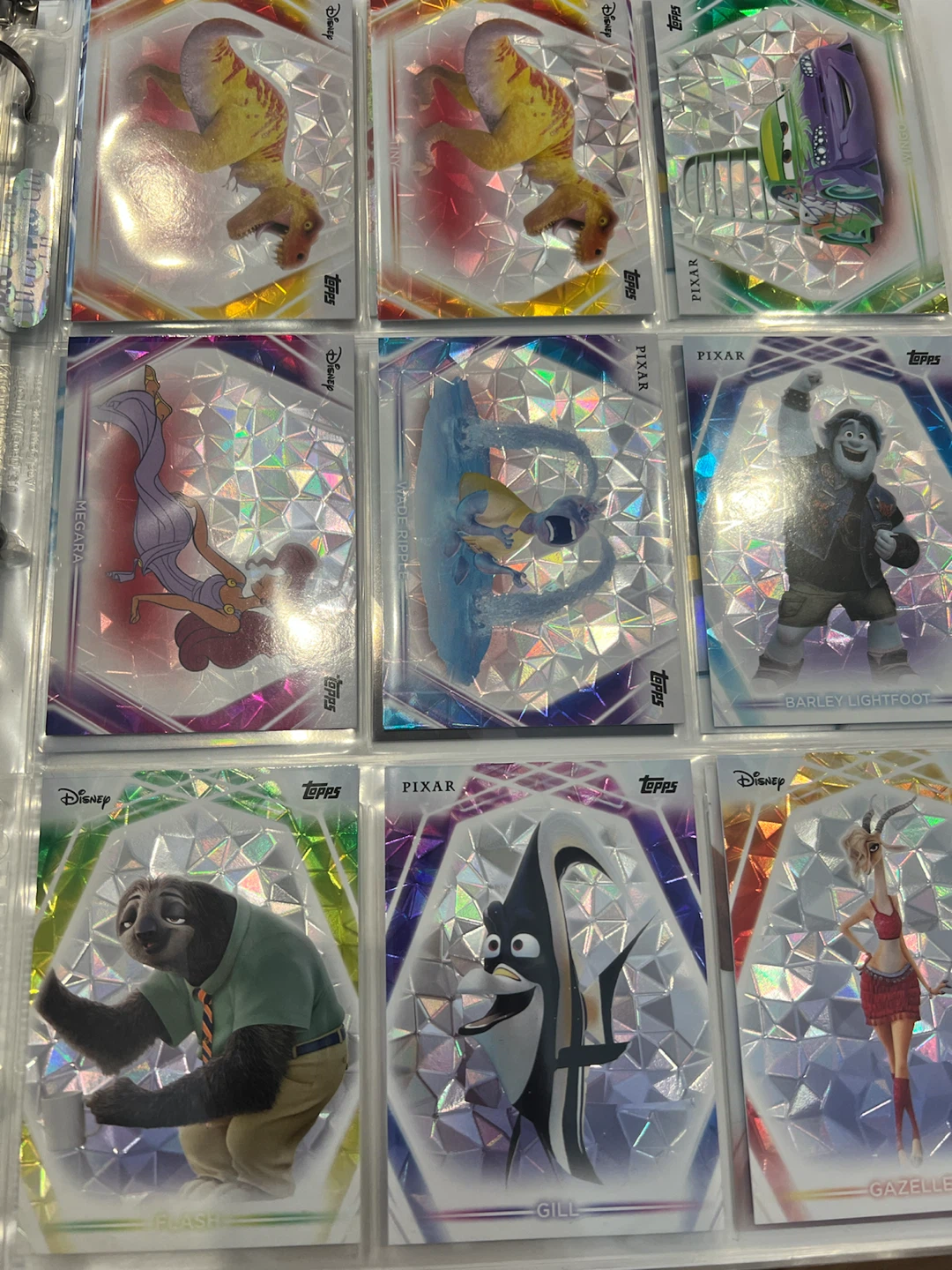 Topps Disney Neon Chrome Trading Card Collection 200 NM cards - photo 2