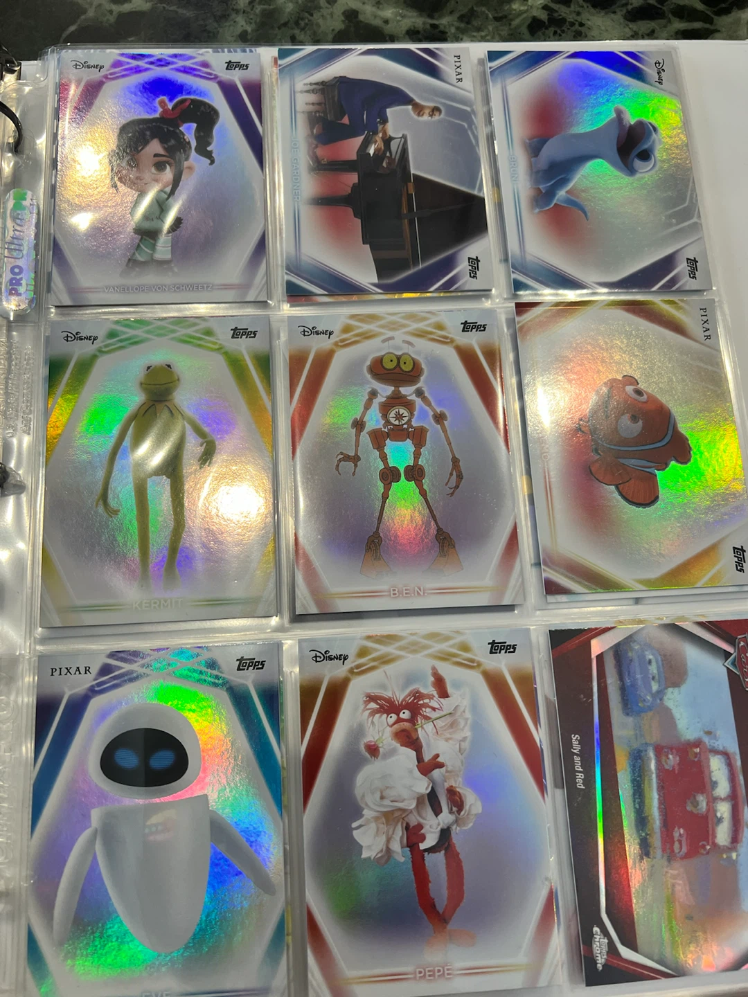 Topps Disney Neon Chrome Trading Card Collection 200 NM cards - photo 3