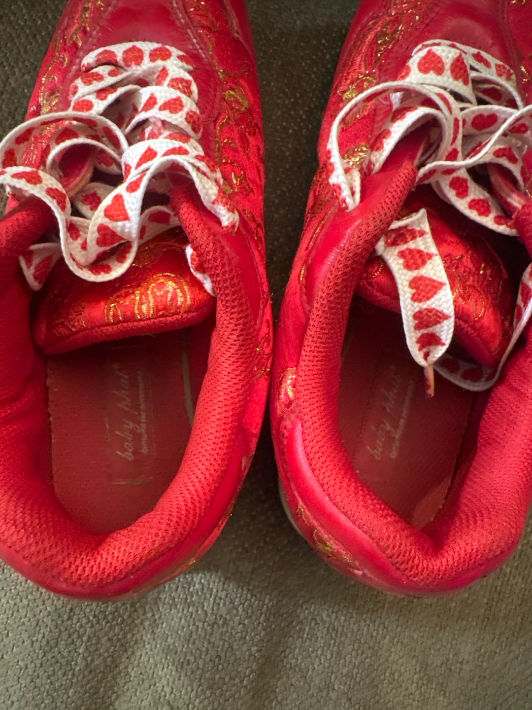 Red Baby Phat Shoes with Heart Laces - photo 2